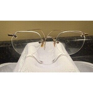 Vintage American Optical AO 1/10 12k GF Cable Temple 30 -40’s K bridge Bi-Focals